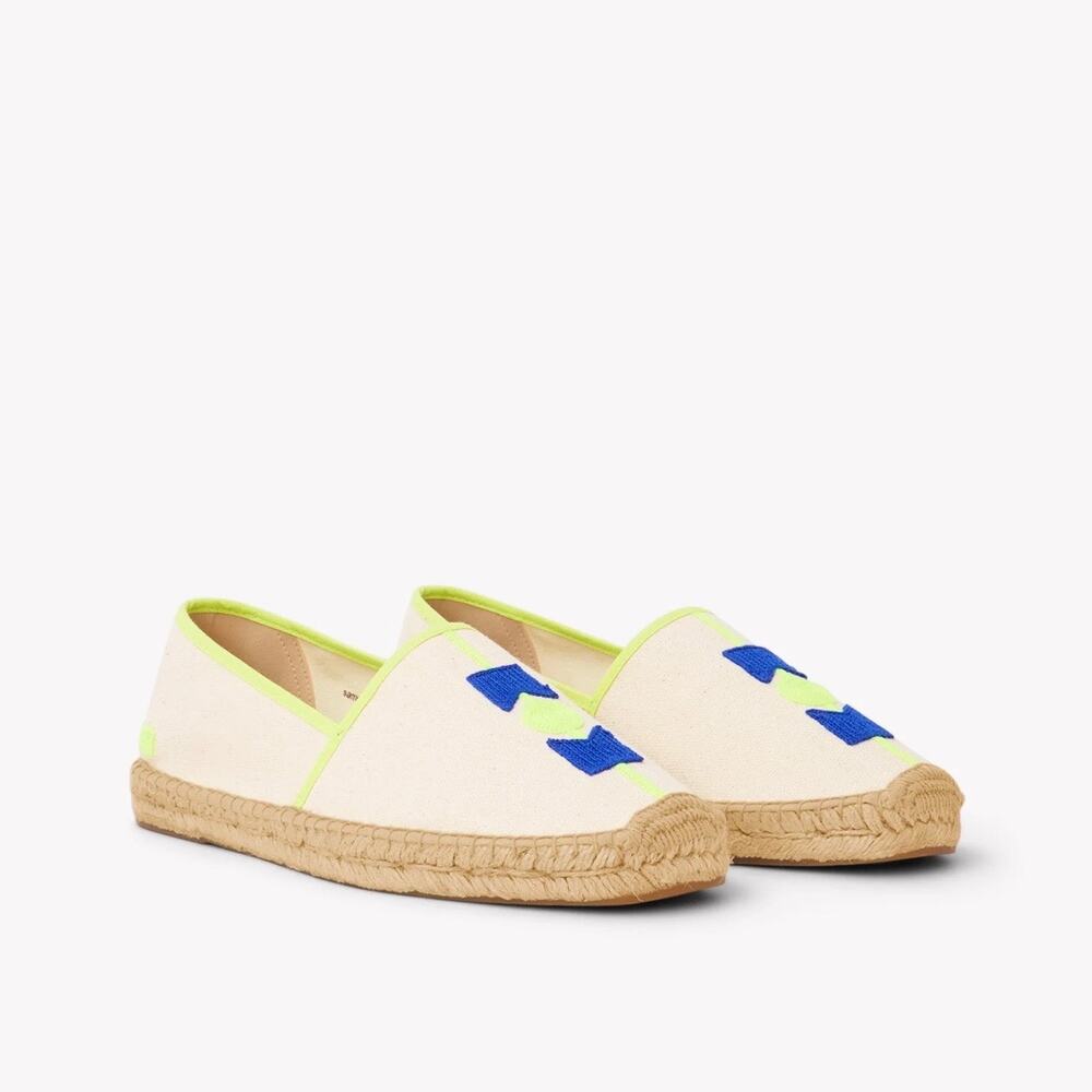 NIB SOLUDOS X MOLYAN 8-8.5 39 Original Espadrille Embroidered Flats Blue